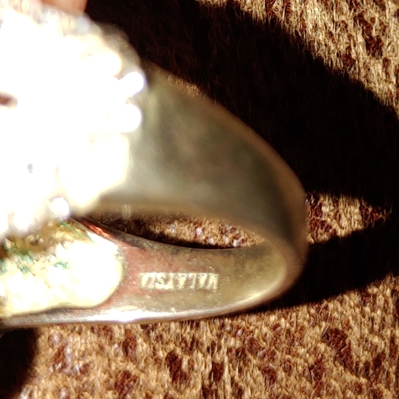 JCM Brass Malaysia Crystal Jewelry Jcm Brass Malaysia Crystal Ring Sterling Silver Poshmark